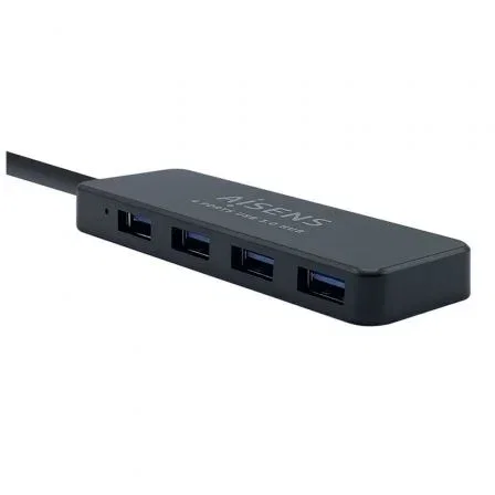 AISENS Hub USB 3.0 de 4 Puertos, Tipo A/M a 4x Tipo A/H, Negro AISENS Hub USB 3.0 de 4 Puertos, Tipo A/M a 4x Tipo A/H, Negro